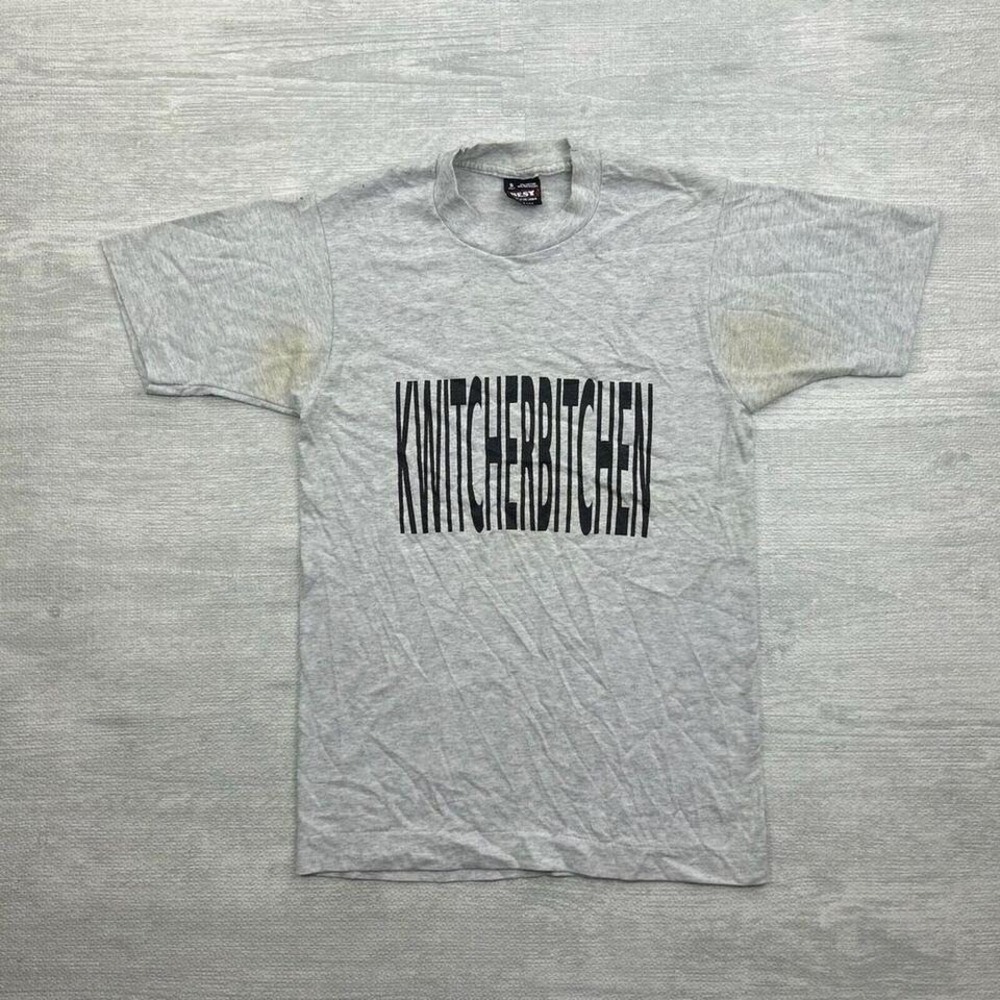 Vintage Joke Shirt Adult Small Gray Kwitcherbitchen Stop Complaining